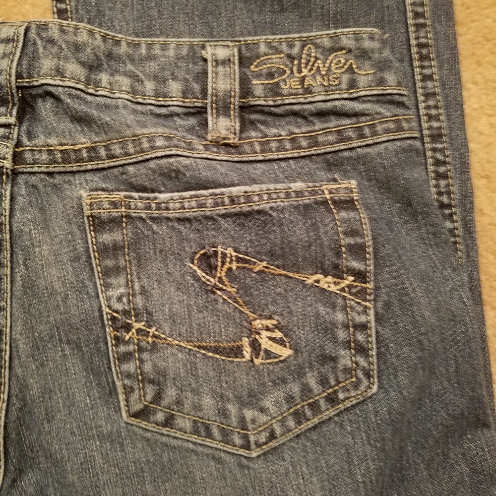🌻Silver denims